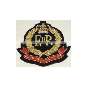 Hand Embroidery Wire Badge Blazer Badge