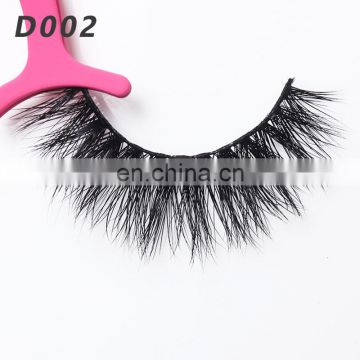 D002 New Fashion Luxury 3D volume real mink fur eyelash 100% real mink fur eye lashes