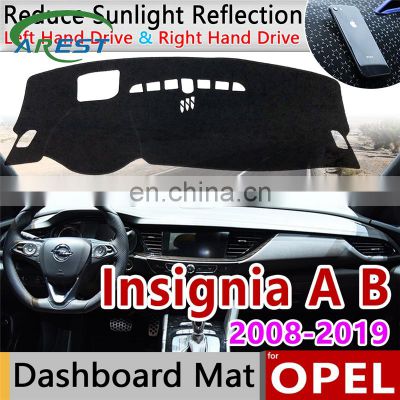 for Opel Insignia A B MK1 MK2 2008~2019 Anti-Slip Mat Dashboard Cover Pad Sunshade Dashmat Car Accessories Rug Vauxhall Holden