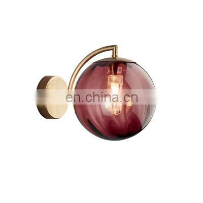 New Design Glass LED Bulb Bedside Wall Lamp Decorative Lamps For Home Restaurant