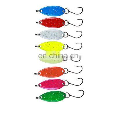 Online wholesale New Fishing Bait  3.2cm 3g Fishing Spoon Trout Fishing Lure  Wobbler Spinner Bait