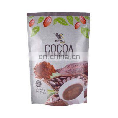 Hot sale customize logo plastic bags side gusset bag aluminum foil coffee bean packaging bag