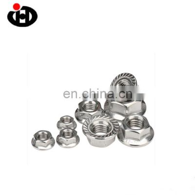Hot Sale JINGHONG  DIN6923 Stainless Steel 304 Serrated Spinlock M3 Flange Hex Nuts