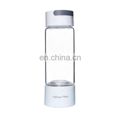 hydrogen bottle with inhalation glass hydrogen water bottle