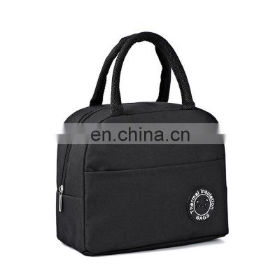 Custom Logo Design Portable Cheap Food Delivery Oxford Cooler Lunch Bags Thermal Picnic Tote Cooler Bag