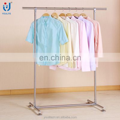 Wholesale single-pole metal stainless steel clothing rack