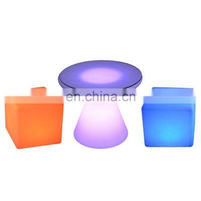 light up cube furniture remote control lighting 40cm cube chair muebles LED luminosos