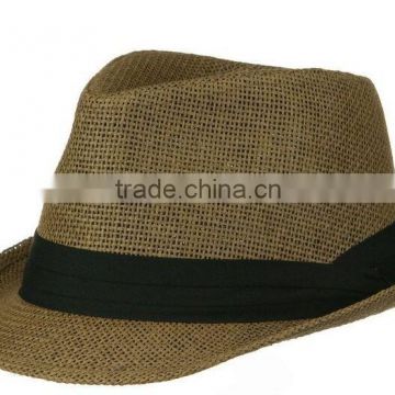 classic Fedora hats with grosgrain band