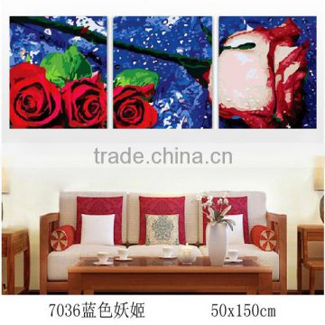 wholesale diy oil painting by numbers group oil painting for decoration 7036