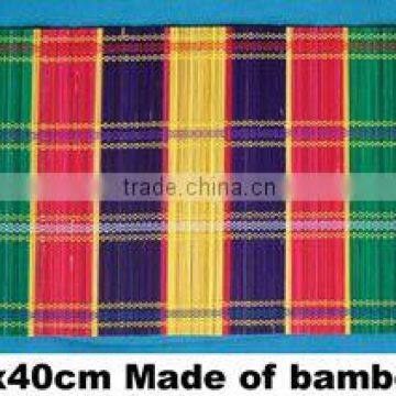 Colorful bamboo table mat