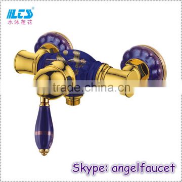 Exposed european shower faucet wall mounted factory price