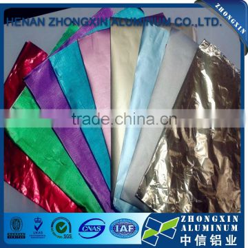 Coated Color Food Grade Aluminum Cheese Foil in Roll