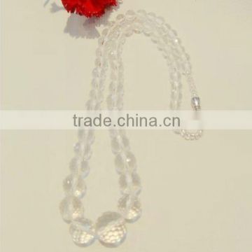 Fashion necklace crystal beads faceted necklace jewelry