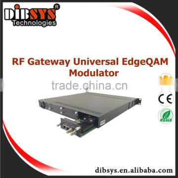 16 unversial multiplexing Edge qam modulator,ip to rf gateway,digital tv broadcasting equipment