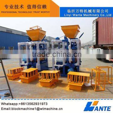 WANTE building material making machine Semi Automatic Concrete Block Machine QT4-24                        
                                                Quality Choice