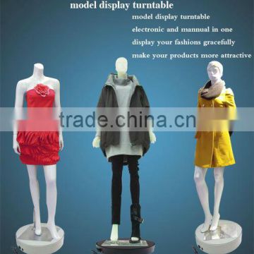 dia300mm black/white revolving mannequin window display equipmentfor photography props 3d scanning Christmas tree rotating displ