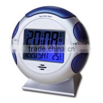 Big LCD Display Digital Talking Alarm Clock