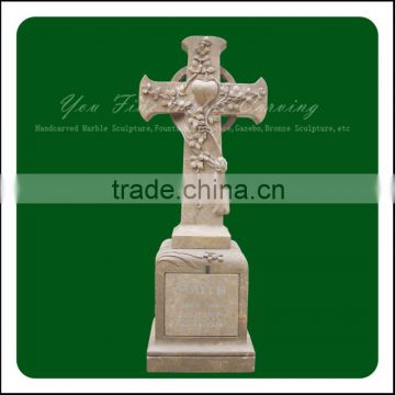 Antique Excellent Carved Cross Cemetery Statues