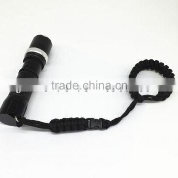 custom diy handmade woven paracord hand strap flashlight rope wrist strap