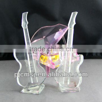 2014 New product Crystal glass musical instrument for wedding Decoration or Gift souvenirs