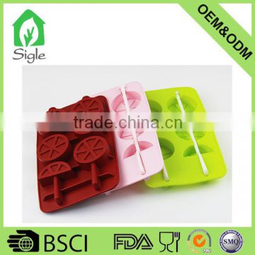 hot selling lemon silicone ice cube tray ice mouls for hot summer