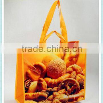 The cheap foldable non woven double handle bags used by everyone to shopping.