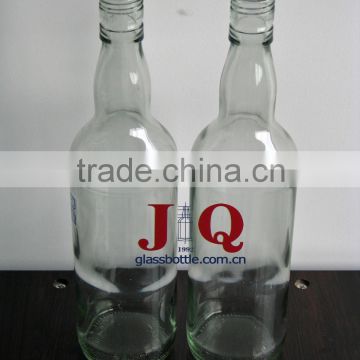 700ml clear glass rum bottle