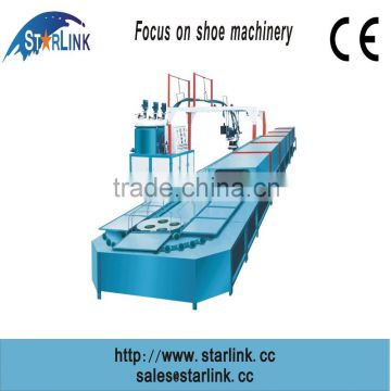 China Wenzhou 2015 Starlink New Hot Sale Best Price 19m 60 stations Production Line inject PU men shoe sole machine