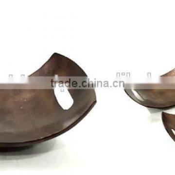 Home Decoration Leather Tray, Leather Fruit Tray, Aluminium Fruit Tray