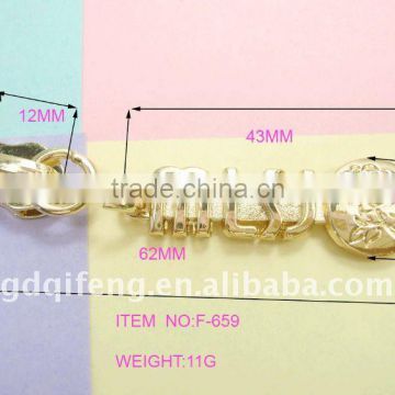 qifeng well design metal zipper puller wtih logo f-659