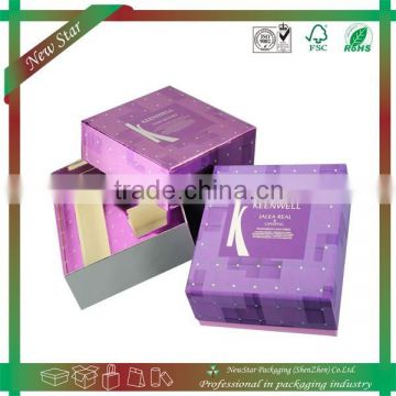 high grade gift box for cosmetic,luxulry packaging box for gift