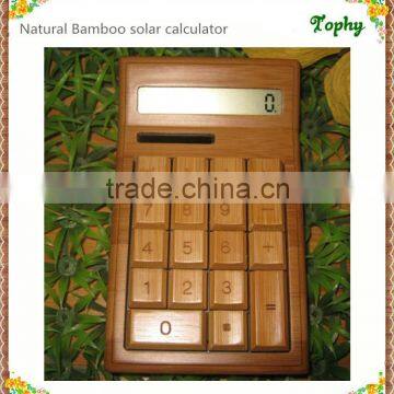 new arrival bamboo solar calculator promotion , china calculator solar