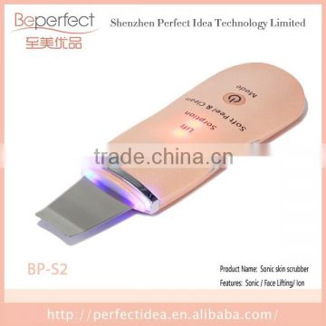 Rechargeable beauty device with blue light for acne treatment