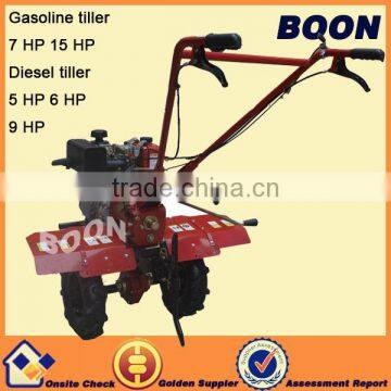 Power tiller hot sell in diesel engine 5HP 6 HP and 9 HP with wheels