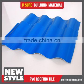 Durable roof materials 25 years guarantee wind resistance PVC corrugated roofing sheet for seafood market