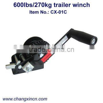 600lbs/270kg trailer manual winch