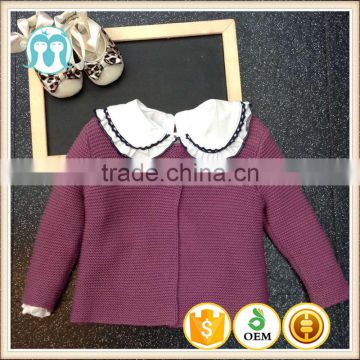 purple baby girls 1 year old 2 year old clothes winter new model collection hot sale children sweaters, winter models cardigans