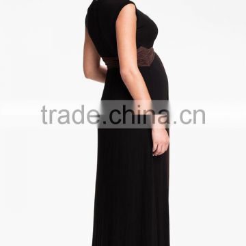 Color Block Sleeveless Fashion Maxi Dress for Pregnancy E3121