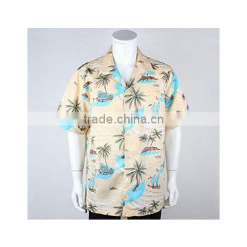 New design custom hawaiian print shirts for men