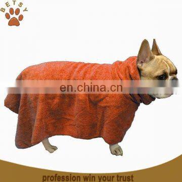 2015 hot sale microfiber microfiber dog bathrobe wholesale