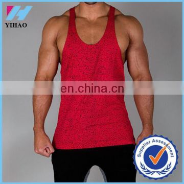 Yihao Trade Assurance 2015 New Arrival Gym vest Men's stringer vest tank top wholesale undershirt muscle