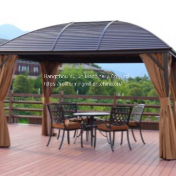 Leisure Garden Gazebo Exhibition Tent Outdoor Pavilion Waterproof Sunshine Wedding Metal Roof Pavilion