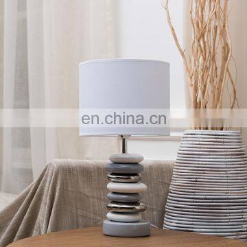 Nordic simple custom hotel nightstand lamp home table decoration cheap modern bedside lamp with logo