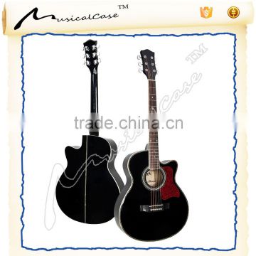 Black flamed maple top custom guitar OEM manufacturer directly supplying