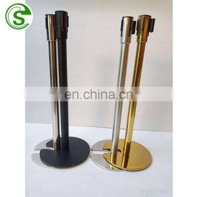queue line retractable barrier belt stanchions and barriers stanchion rope with concrete base