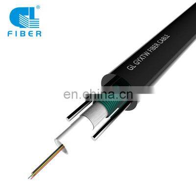 2-12 cores GYXTW fiber optic cable steel wire central strength member fiber cable