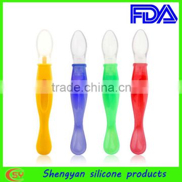 FDA Soft silicone spoon/silicone measuring spoon