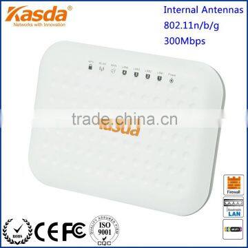 Kasda Wireless Router 300Mbps with 802.11b/g/n Wireless Access Point Support WPS VPN QoS WDS 4-Fast Ethernet Ports