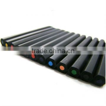 3.5''color lead black wooden pencil with paper tube packing .