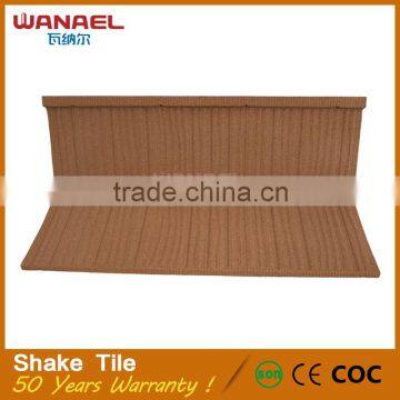 Wanael Shake steel galvanized metal sheet hail resistace roofing material types